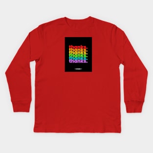 Lgbtq+ Thanks Love And Peace Kids Long Sleeve T-Shirt